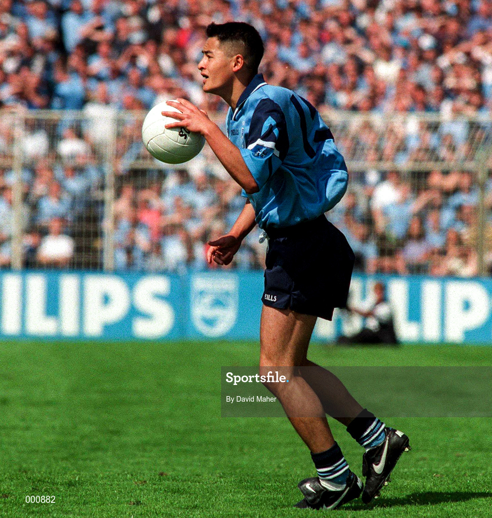 15 June 1997; Jason Sherlock of Dublin during the Leinster GAA Senior Football Championship Quarter-Final match between Meath and Dublin at Croke Park in Dublin. Photo by David Maher/Sportsfile