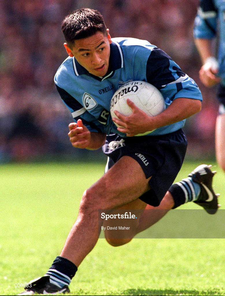 15 June 1997; Jason Sherlock of Dublin during the Leinster GAA Senior Football Championship Quarter-Final match between Meath and Dublin at Croke Park in Dublin. Photo by David Maher/Sportsfile