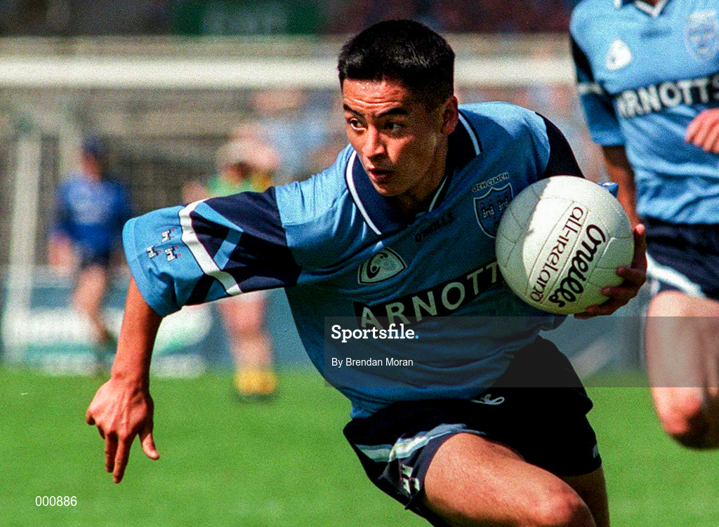15 June 1997; Jason Sherlock of Dublin during the Leinster GAA Senior Football Championship Quarter-Final match between Meath and Dublin at Croke Park in Dublin. Photo by Brendan Moran/Sportsfile