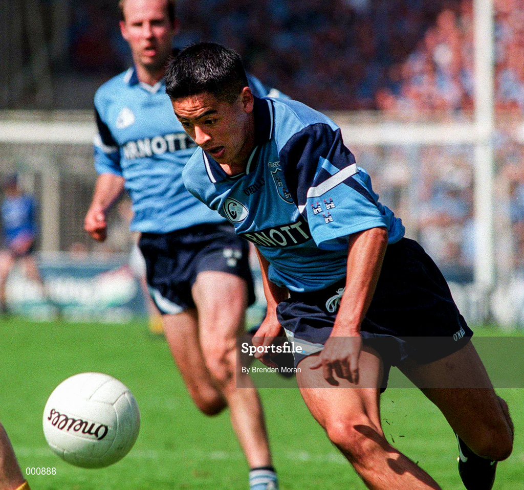15 June 1997; Jason Sherlock of Dublin during the Leinster GAA Senior Football Championship Quarter-Final match between Meath and Dublin at Croke Park in Dublin. Photo by Brendan Moran/Sportsfile