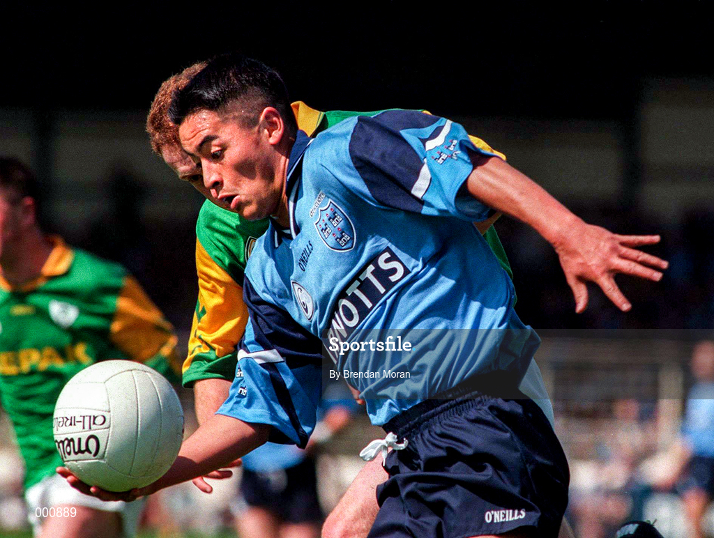 15 June 1997; Jason Sherlock of Dublin during the Leinster GAA Senior Football Championship Quarter-Final match between Meath and Dublin at Croke Park in Dublin. Photo by Brendan Moran/Sportsfile