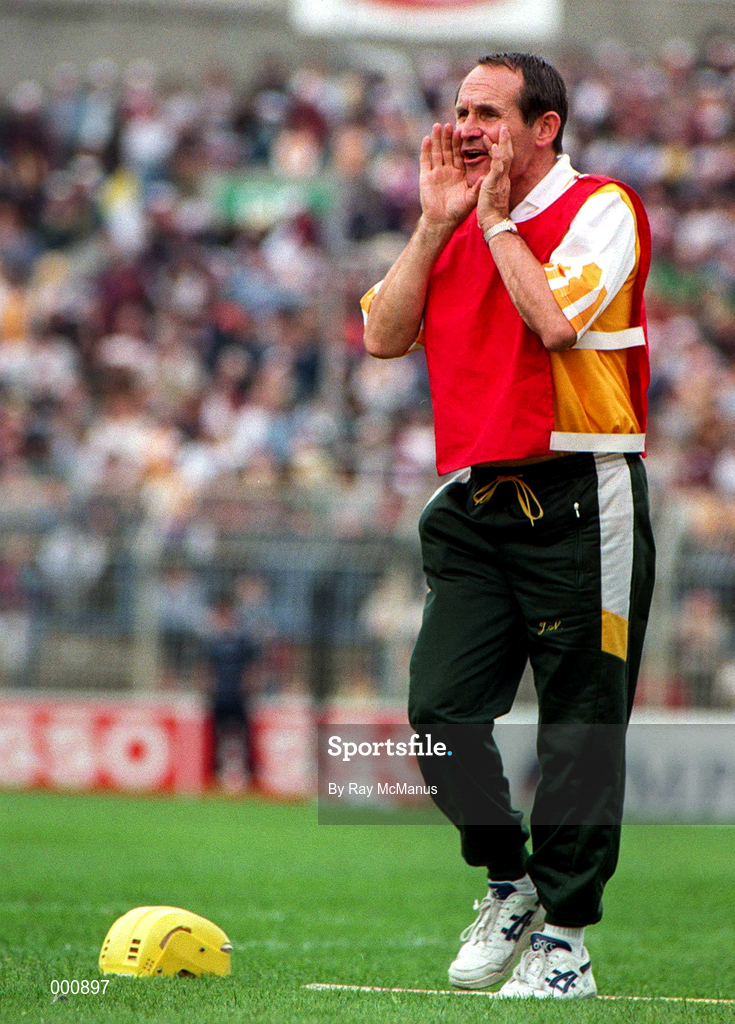 6 August 1989; Jim Nelson former Antrim Manager during the All-Ireland Hurling Semi-Final match between Antrim and Offaly at Croke Park in Dublin. Photo by Ray McManus/Sportsfile