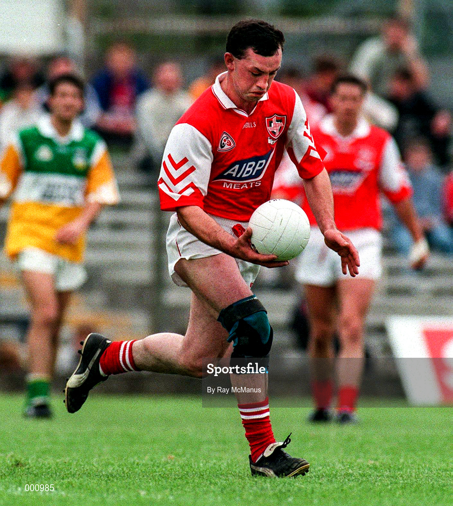 29 June 1997; John Donaldson of Louth during the Leinster GAA Senior Football Championship Semi-Final match between Offaly and Louth at Páirc Tailteann in Navan, Co Meath. Photo by Ray McManus/Sportsfile