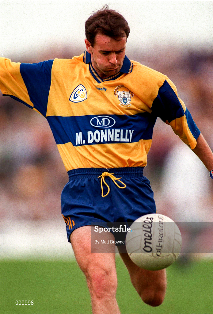 20 July 1997; John Enright of Clare during the GAA Munster Senior Football Championship Final match between Kerry and Clare at LIT Gaelic Grounds in Limerick. Photo by Matt Browne/Sportsfile
