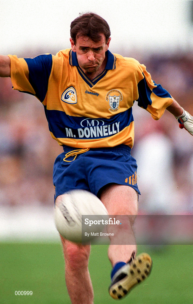 20 July 1997; John Enright of Clare during the GAA Munster Senior Football Championship Final match between Kerry and Clare at LIT Gaelic Grounds in Limerick. Photo by Matt Browne/Sportsfile