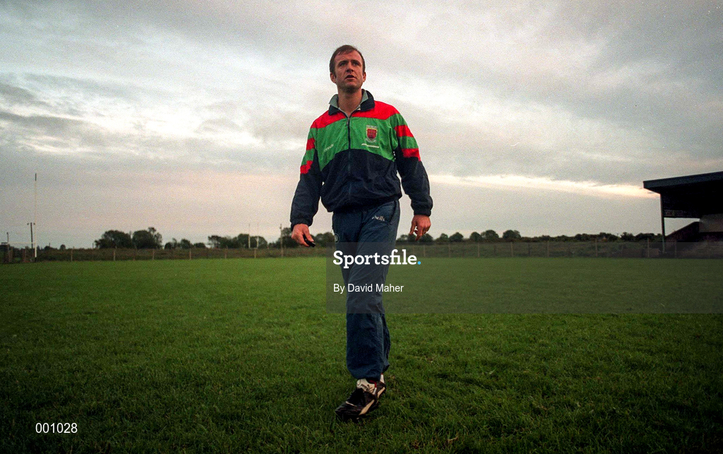 16 September 1997; Mayo Manager John Maughan during the GAA Football Mayo Training Session at Fr. O'Hara Memorial Park in Charlestown, Co Mayo. Photo by David Maher/Sportsfile