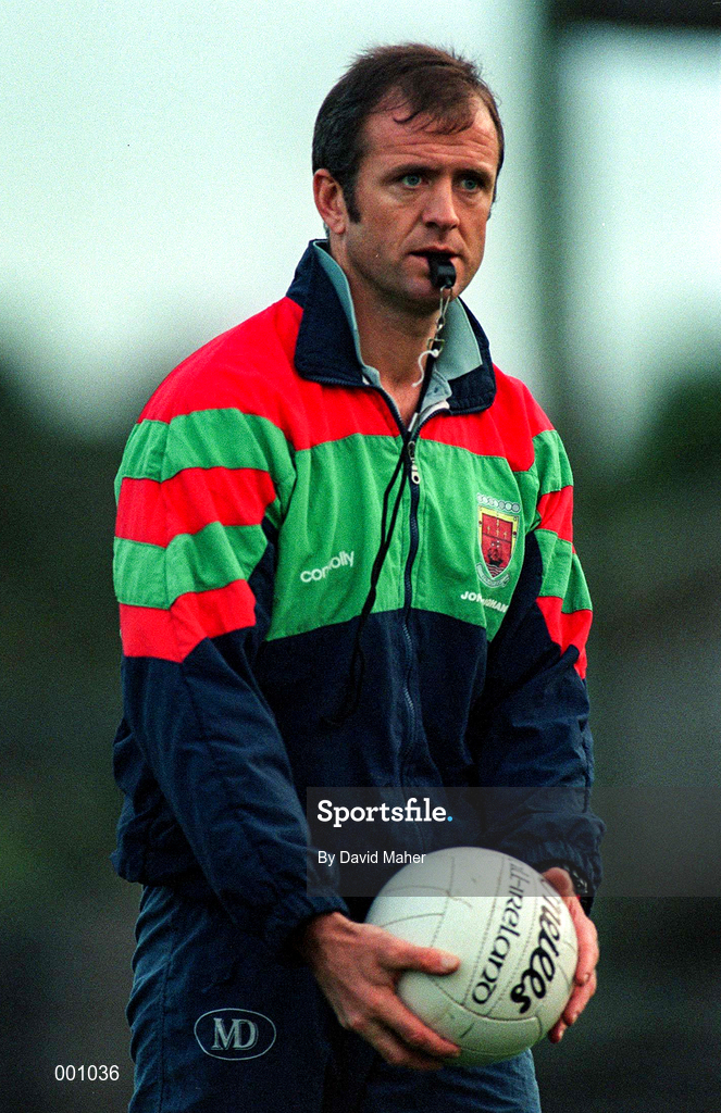 16 September 1997; Mayo Manager John Maughan during the GAA Football Mayo Training Session at Fr. O'Hara Memorial Park in Charlestown, Co Mayo. Photo by David Maher/Sportsfile