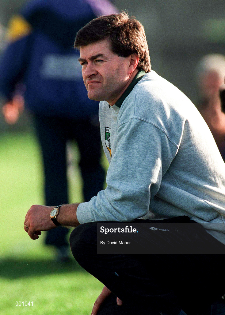 23 March 1997; Offaly Hurling Manager John McIntyre during the National Hurling League Division 1 match between Offaly and Wexford at St. Brendan's Park in Birr, Offaly. Photo by David Maher/Sportsfile