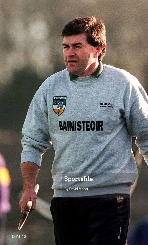 23 March 1997; Offaly Hurling Manager John McIntyre during the National Hurling League Division 1 match between Offaly and Wexford at St. Brendan's Park in Birr, Offaly. Photo by David Maher/Sportsfile