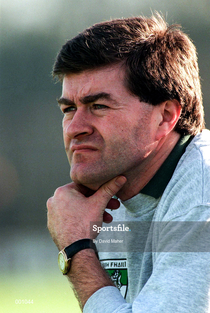 23 March 1997; Offaly Hurling Manager John McIntyre during the National Hurling League Division 1 match between Offaly and Wexford at St. Brendan's Park in Birr, Offaly. Photo by David Maher/Sportsfile