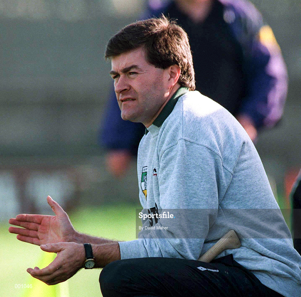 23 March 1997; Offaly Hurling Manager John McIntyre during the National Hurling League Division 1 match between Offaly and Wexford at St. Brendan's Park in Birr, Offaly. Photo by David Maher/Sportsfile