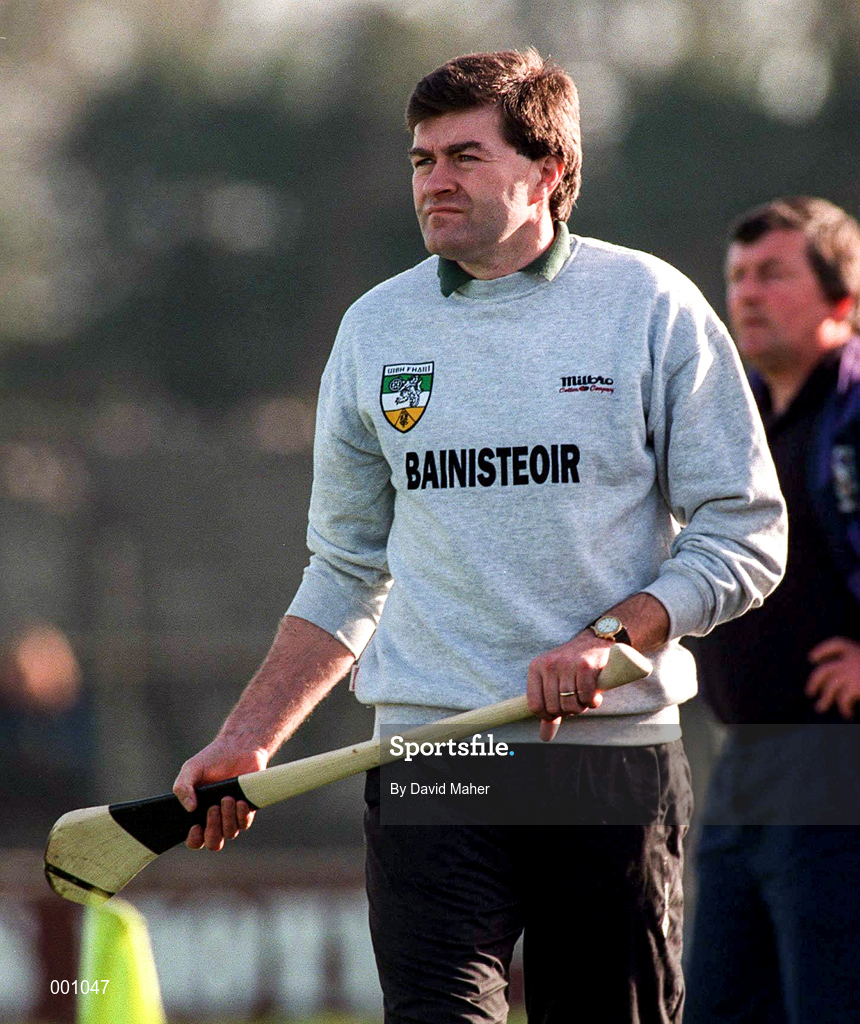 23 March 1997; Offaly Hurling Manager John McIntyre during the National Hurling League Division 1 match between Offaly and Wexford at St. Brendan's Park in Birr, Offaly. Photo by David Maher/Sportsfile