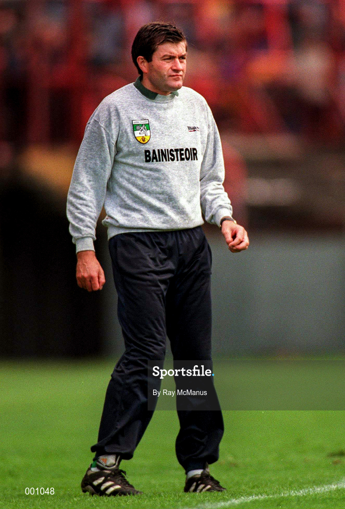 22 June 1997; Offaly Manager John McIntyre during the GAA Leinster Senior Hurling Championship Semi-Final match between Wexford and Offaly at Croke Park in Dublin. Photo by Ray McManus/Sportsfile