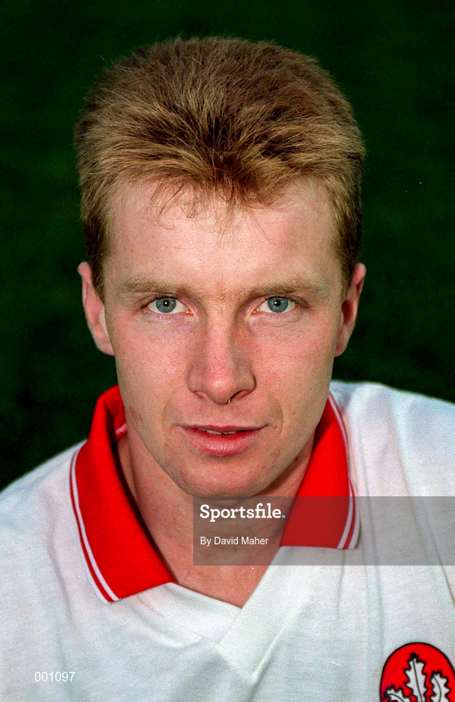 19 September 1993; Kieran McKeever of Derry prior to the All-Ireland Senior Football Championship Final match between Derry and Cork at Croke Park in Dublin. Photo by David Maher/Sportsfile