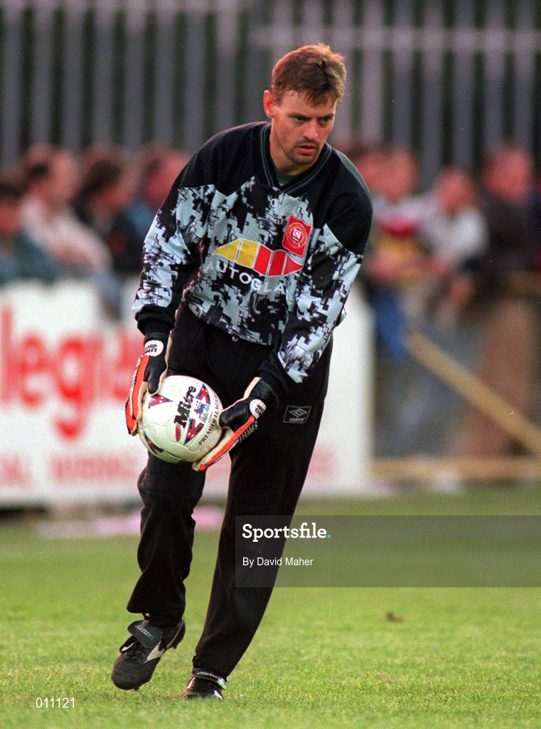 2 August 1996; Brian McKenna of St. Patrick's Athletic during the Harp Lager National League Premier Division match between St. Patrick's Athletic and Bray Wanderers at Richmond Park in Dublin. Photo by David Maher/Sportsfile