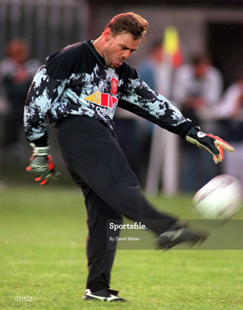 2 August 1996; Brian McKenna of St. Patrick's Athletic during the Harp Lager National League Premier Division match between St. Patrick's Athletic and Bray Wanderers at Richmond Park in Dublin. Photo by David Maher/Sportsfile