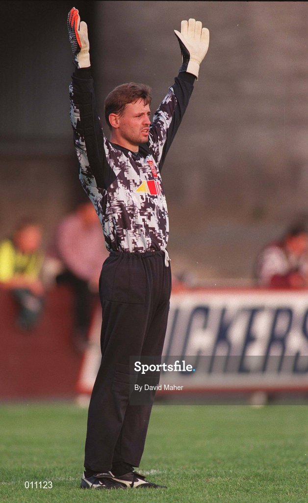 2 August 1996; Brian McKenna of St. Patrick's Athletic during the Harp Lager National League Premier Division match between St. Patrick's Athletic and Bray Wanderers at Richmond Park in Dublin. Photo by David Maher/Sportsfile
