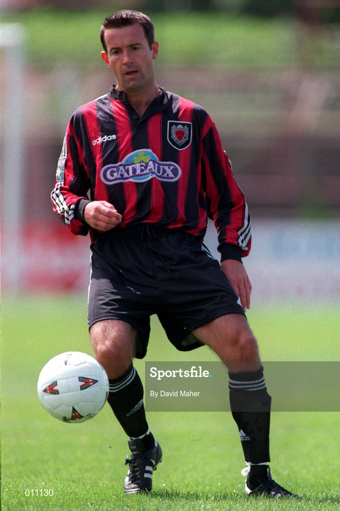 12 July 1998; Brian Mooney of Bohemians during the Club Friendly between Bohemians and Hearts at Dalymount Park in Dublin. Photo by David Maher/Sportsfile
