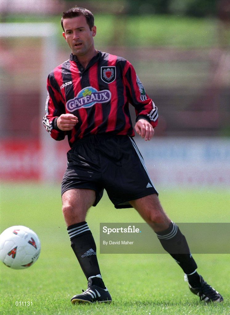 12 July 1998; Brian Mooney of Bohemians during the Club Friendly between Bohemians and Hearts at Dalymount Park in Dublin. Photo by David Maher/Sportsfile