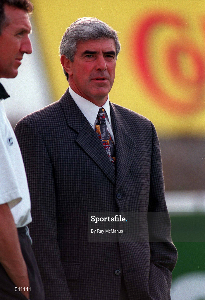 18 July 1998; Norwich City manager Bryan Hamilton during the Club Friendly between St. Patrick's Athletic and Norwich City at Richmond Park in Dublin. Photo by Ray McManus/Sportsfile