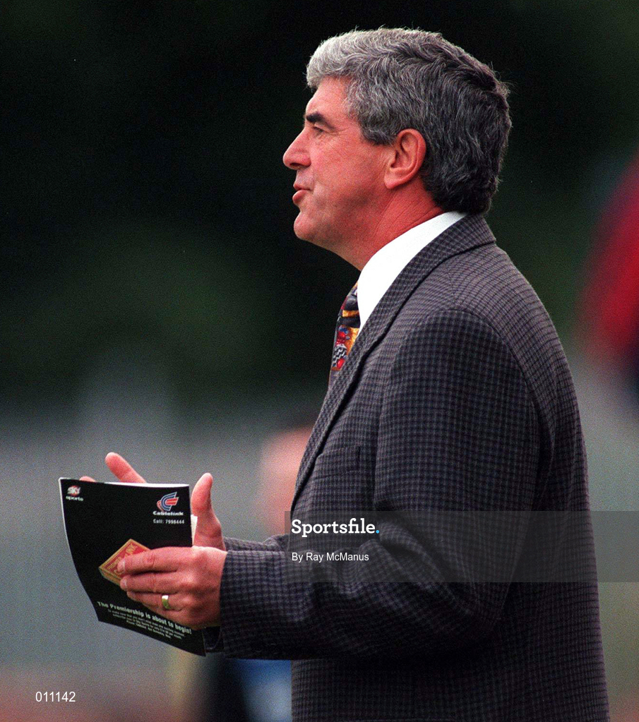 18 July 1998; Norwich City manager Bryan Hamilton during the Club Friendly between St. Patrick's Athletic and Norwich City at Richmond Park in Dublin. Photo by Ray McManus/Sportsfile