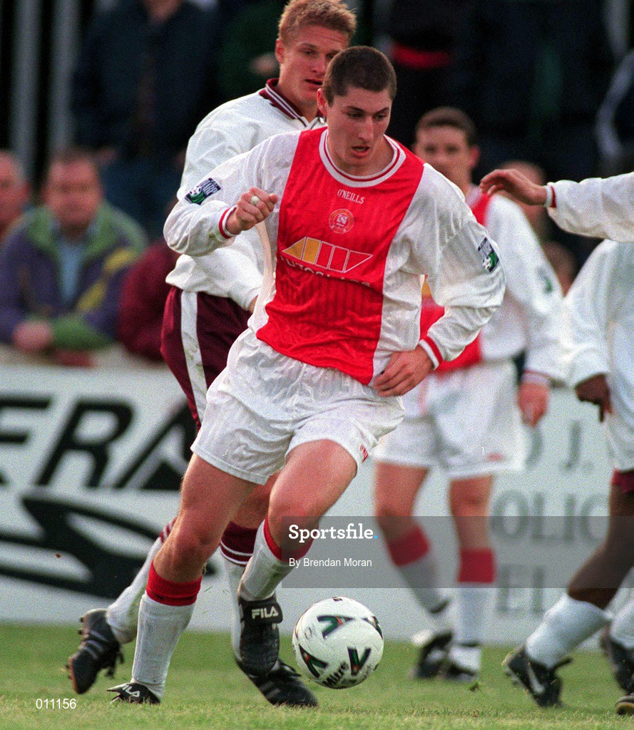 14 July 1998; Colin Hawkins of St. Patrick's Athletic during the Club Friendly between St. Patrick's Athletic and Hearts at Richmond Park in Dublin. Photo by Brendan Moran/Sportsfile