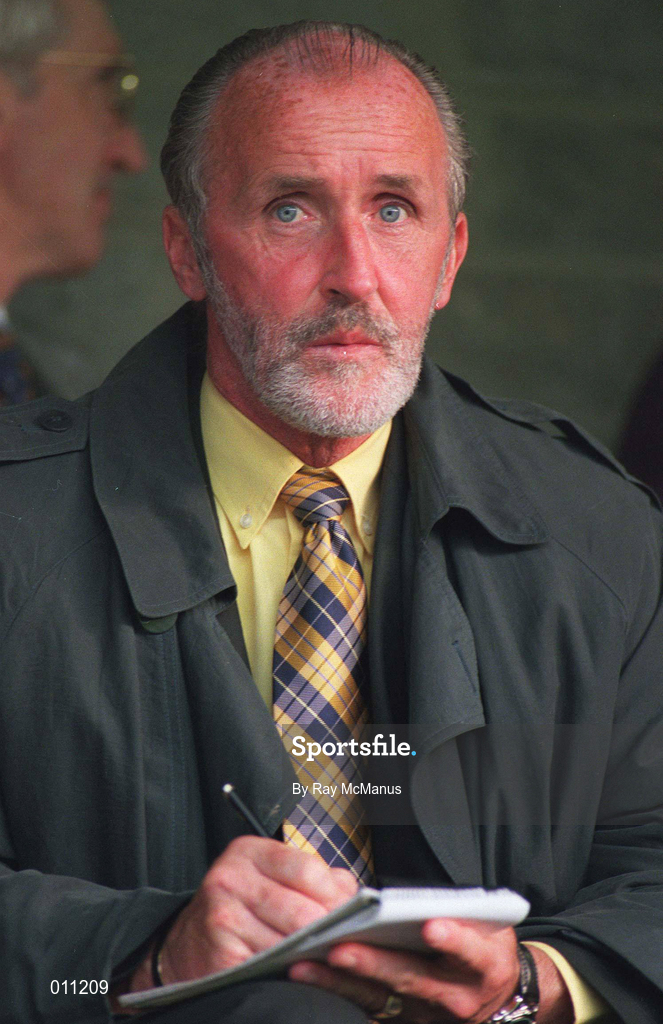 18 July 1998; Former Celtic player Danny McGrain watches on during the Club Friendly between St. Patrick's Athletic and Norwich City at Richmond Park in Dublin. Photo by Ray McManus/Sportsfile