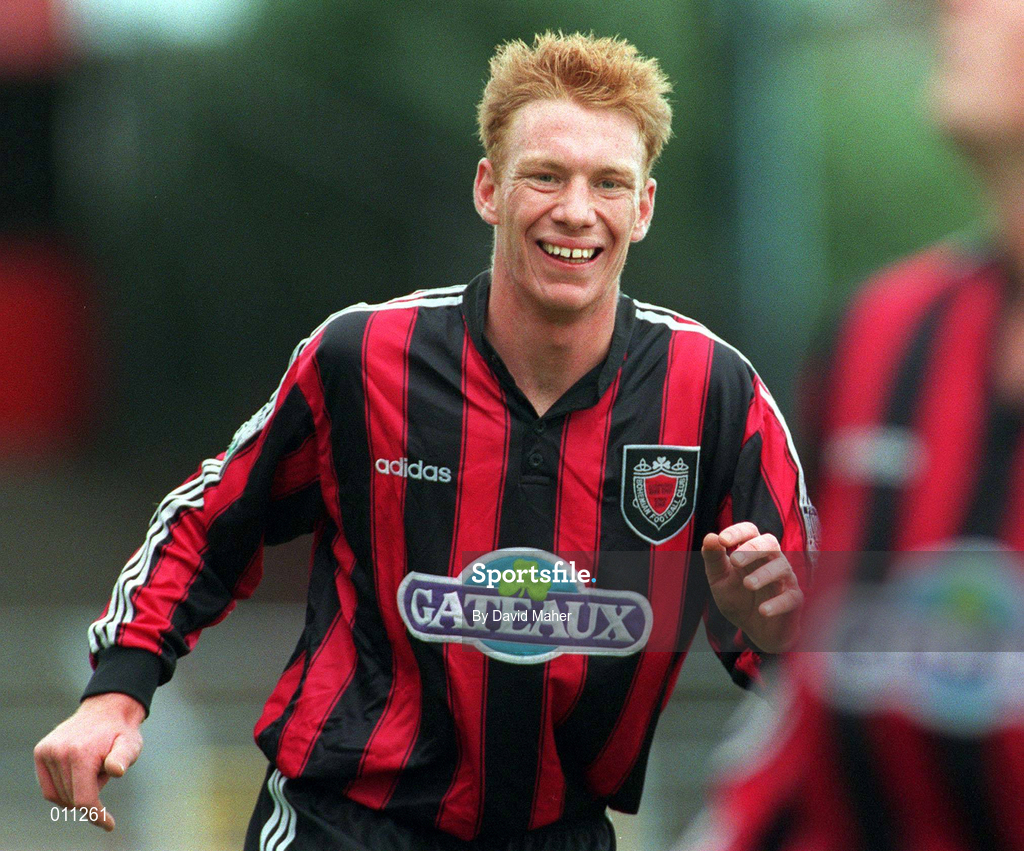 12 July 1998; Dean Dodds of Bohemians during the Club Friendly between Bohemians and Hearts at Dalymount Park in Dublin. Photo by David Maher/Sportsfile