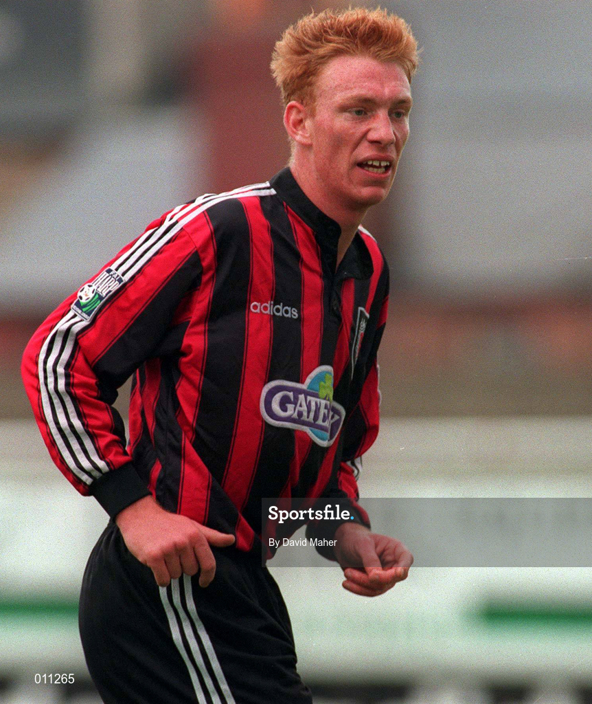 12 July 1998; Dean Dodds of Bohemians during the Club Friendly between Bohemians and Hearts at Dalymount Park in Dublin. Photo by David Maher/Sportsfile