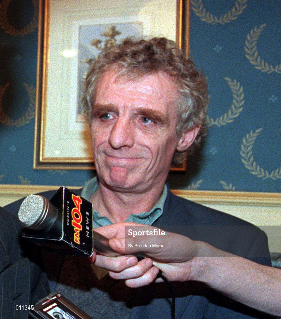 8 March 1996; Eamon Dunphy during an Interview in Dublin. Photo by Brendan Moran/Sportsfile