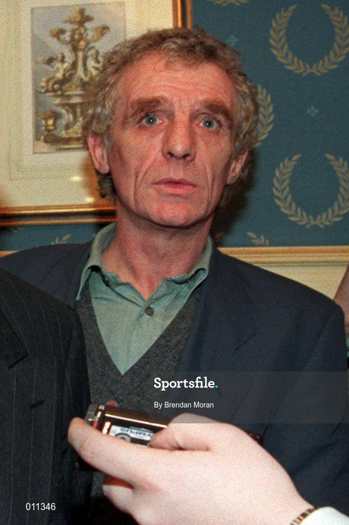 8 March 1996; Eamon Dunphy during an Interview in Dublin. Photo by Brendan Moran/Sportsfile