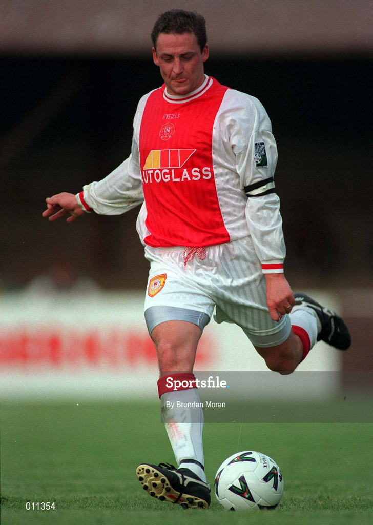25 July 1998; Eddie Gormley of St. Patrick's Athletic during the Club Friendly between St. Patrick's Athletic and Bolton Wanderers at Richmond Park in Dublin. Photo by Brendan Moran/Sportsfile