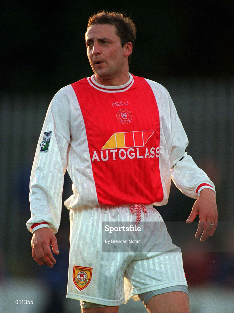 14 July 1998; Eddie Gormley of St. Patrick's Athletic during the Club Friendly between St. Patrick's Athletic and Hearts at Richmond Park in Dublin. Photo by Brendan Moran/Sportsfile