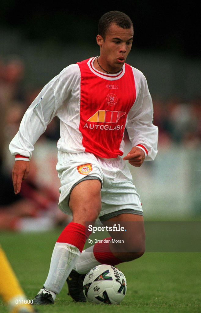 18 July 1998; Jeff Clarke of St. Patrick's Athletic during the Club Friendly between St. Patrick's Athletic and Norwich City at Richmond Park in Dublin. Photo by Brendan Moran/Sportsfile