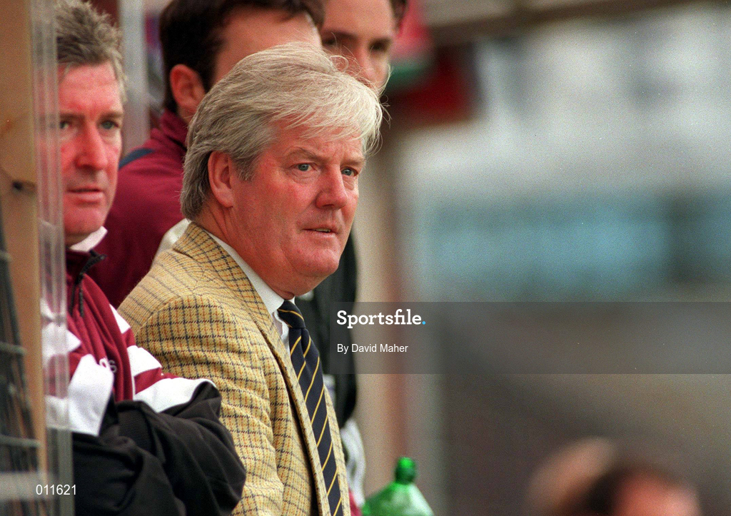 12 July 1998; Bohemians manager Joe McGrath during the Club Friendly between Bohemians and Hearts at Dalymount Park in Dublin. Photo by David Maher/Sportsfile
