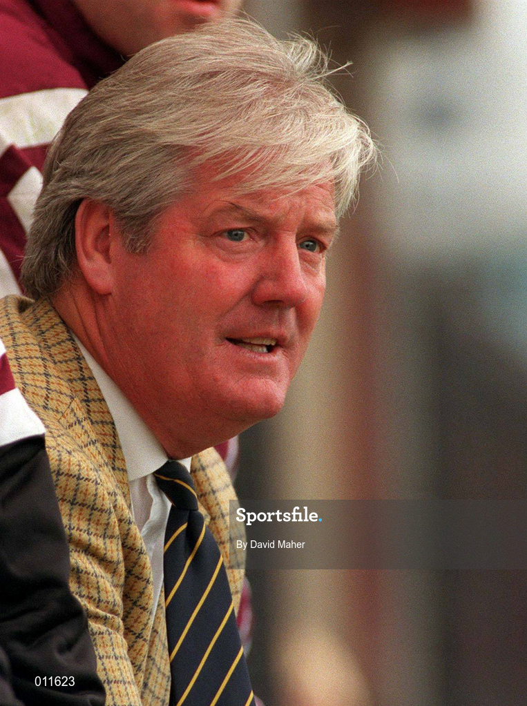 12 July 1998; Bohemians manager Joe McGrath during the Club Friendly between Bohemians and Hearts at Dalymount Park in Dublin. Photo by David Maher/Sportsfile