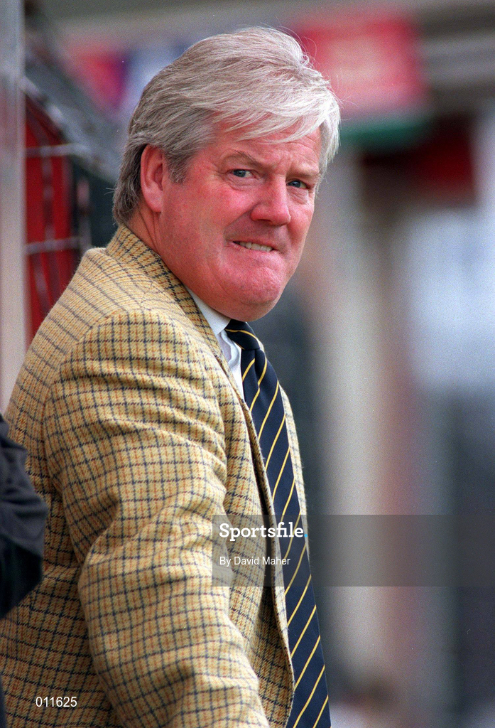 12 July 1998; Bohemians manager Joe McGrath during the Club Friendly between Bohemians and Hearts at Dalymount Park in Dublin. Photo by David Maher/Sportsfile