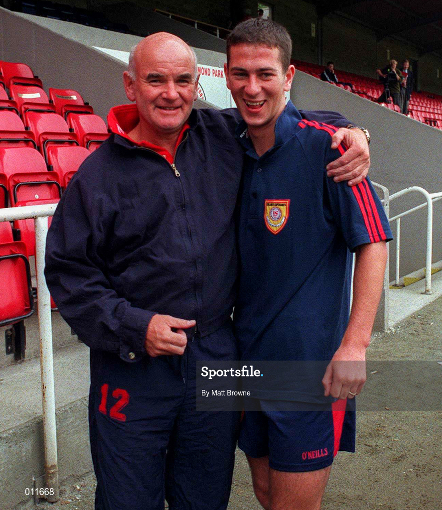 28 July 1998; Assistant manager Noel O'Reilly, left, and Keith Doyle during a St. Patrick's Athletic Training Session at Richmond Park in Dublin. Photo by Matt Browne/Sportsfile