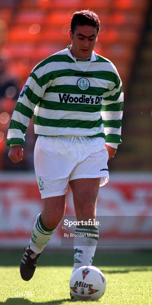 20 September 1998; Marc Kenny of Shamrock Rovers during the Harp Lager National League Premier Division match between Shamrock Rovers and Derry City at Tolka Park in Dublin. Photo by Brendan Moran/Sportsfile