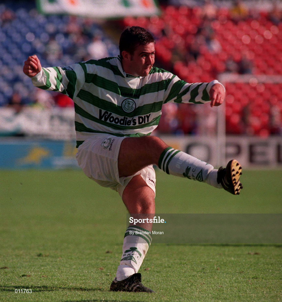 20 September 1998; Marc Kenny of Shamrock Rovers during the Harp Lager National League Premier Division match between Shamrock Rovers and Derry City at Tolka Park in Dublin. Photo by Brendan Moran/Sportsfile
