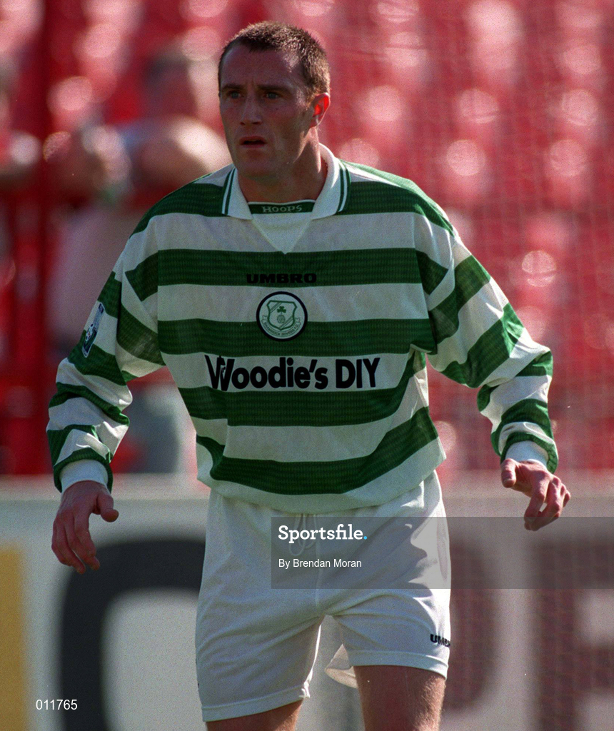 20 September 1998; Marc O'Neill of Shamrock Rovers during the Harp Lager National League Premier Division match between Shamrock Rovers and Derry City at Tolka Park in Dublin. Photo by Brendan Moran/Sportsfile
