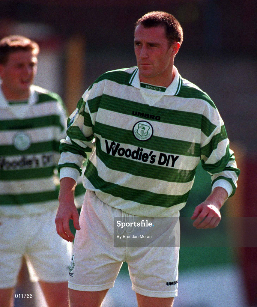 20 September 1998; Marc O'Neill of Shamrock Rovers during the Harp Lager National League Premier Division match between Shamrock Rovers and Derry City at Tolka Park in Dublin. Photo by Brendan Moran/Sportsfile