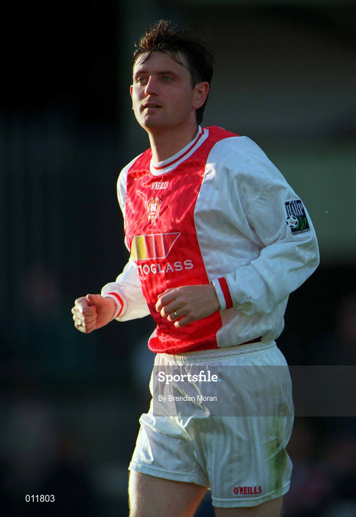 14 July 1998; Martin Russell of St. Patrick's Athletic during the Club Friendly between St. Patrick's Athletic and Hearts at Richmond Park in Dublin. Photo by Brendan Moran/Sportsfile