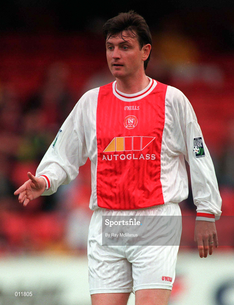 18 July 1998; Martin Russell of St. Patrick's Athletic during the Club Friendly between St. Patrick's Athletic and Norwich City at Richmond Park in Dublin. Photo by Ray McManus/Sportsfile