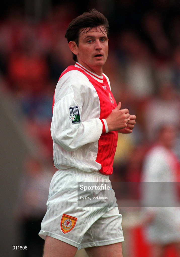 18 July 1998; Martin Russell of St. Patrick's Athletic during the Club Friendly between St. Patrick's Athletic and Norwich City at Richmond Park in Dublin. Photo by Ray McManus/Sportsfile