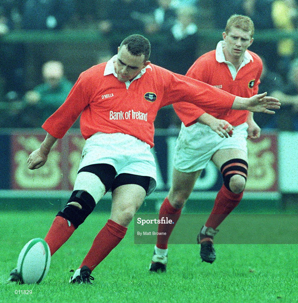 26 September 1998; Michael Lynch of Munster during the Heineken Cup Pool B Round 2 match between Munster and Neath at Musgrave Park in Cork. Photo by Matt Browne/Sportsfile