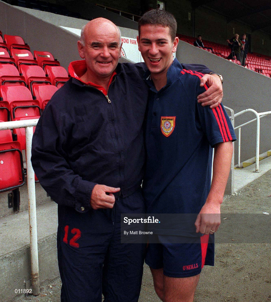 28 July 1998; Assistant manager Noel O'Reilly, left, and Keith Doyle during a St. Patrick's Athletic Training Session at Richmond Park in Dublin. Photo by Matt Browne/Sportsfile