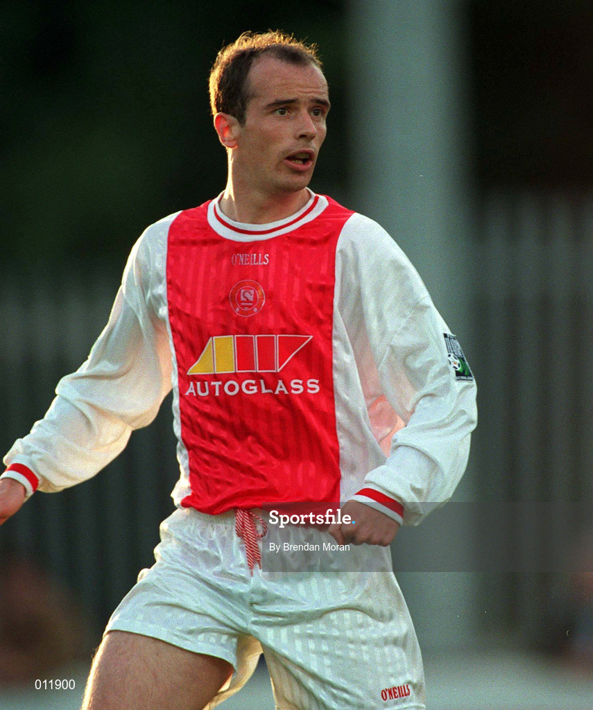 14 July 1998; Packie Lynch of St. Patrick's Athletic during the Club Friendly between St. Patrick's Athletic and Hearts at Richmond Park in Dublin. Photo by Brendan Moran/Sportsfile