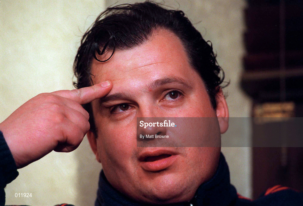 28 July 1998; Manager Pat Dolan following a St. Patrick's Athletic Training Session at Richmond Park in Dublin. Photo by Matt Browne/Sportsfile