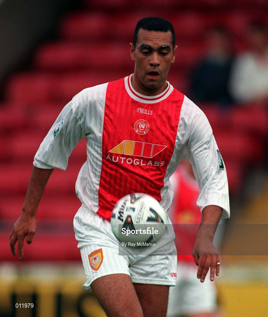 18 July 1998; Paul Osam of St. Patrick's Athletic during the Club Friendly between St. Patrick's Athletic and Norwich City at Richmond Park in Dublin. Photo by Ray McManus/Sportsfile